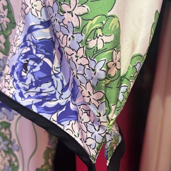 Rodarte Blue and Green Floral Maxi Dress - Picture 10 of 12